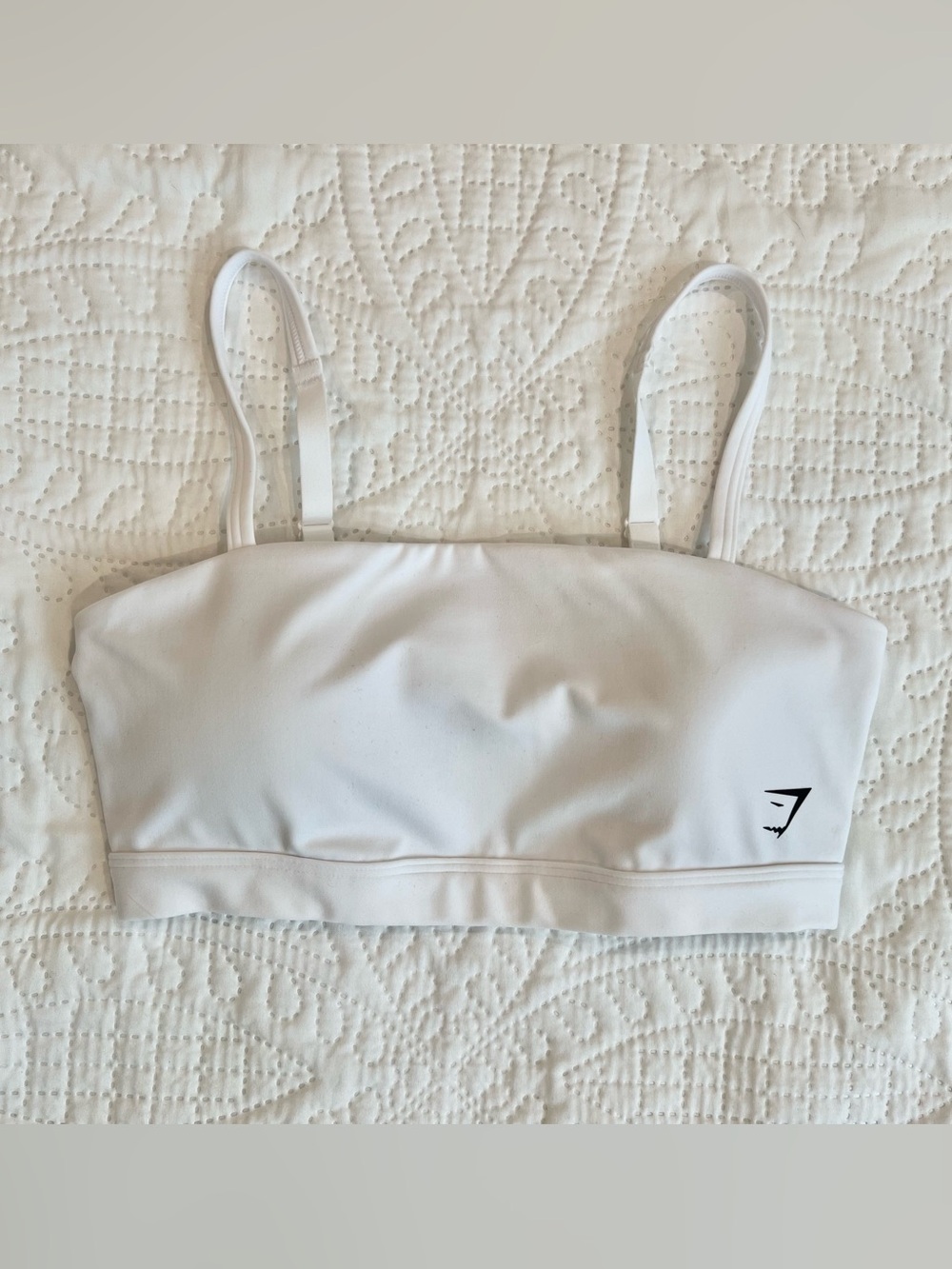 Gymshark | Cut Out Bandeau, White, Small